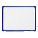 Whiteboard, Magnettafel boardOK, 600 x 450 mm, blauer Rahmen