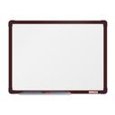 Whiteboard, Magnettafel boardOK, 600 x 450 mm, brauner Rahmen