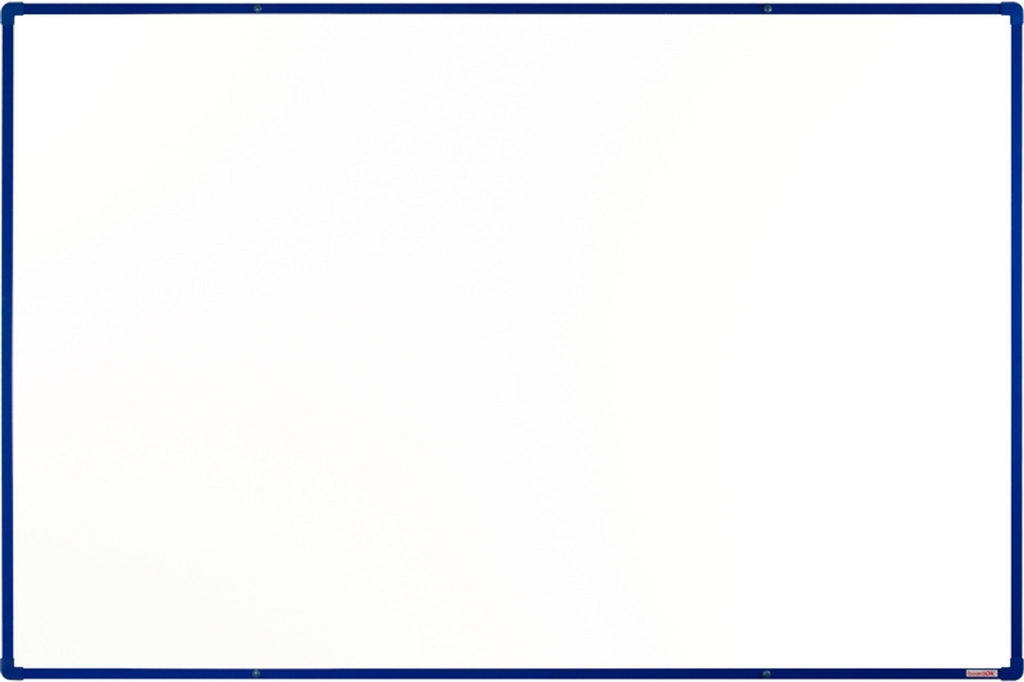 Whiteboard, Magnettafel, mit Keramikoberfläche boardOK, 1800 x 1200 mm, blauer Rahmen