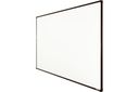 Whiteboard, Magnettafel, mit Keramikoberfläche boardOK, 1800 x 1200 mm, brauner Rahmen