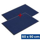 Widerstandsfähige Eingangsmatte mit PVC 1+1 GRATIS, 60 x 90 cm, blau