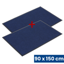 Widerstandsfähige Eingangsmatte mit PVC 1+1 GRATIS, 90 x 150 cm, blau