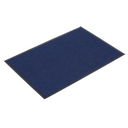 Widerstandsfähige Eingangsmatte mit PVC, 120 x 180 cm, blau