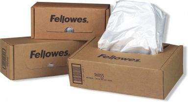 Worki na odpady do niszczarek Fellowes, 100 szt., 23 - 28 L