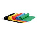 Worki na śmieci 120 litrów, 700 x 1100 mm, LDPE, 80 mikronów, 150 szt., żółty