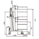 Wózek hydrauliczny do manipulacji z beczkami