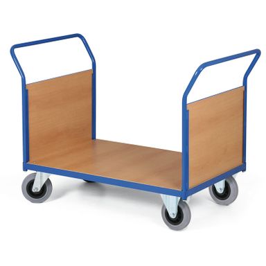 Wózek platformowy - 2 uchwyty z wyściółką, platforma 1000x700 mm, 200 kg