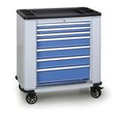 Wózek warsztatowy mobilny na narzędzia  EXPERT, 7 szuflad, 1030 x 900 x 530 mm, niebieski