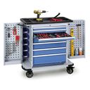 Wózek warsztatowy mobilny na narzędzia  EXPERT, 7 szuflad, 1030 x 900 x 530 mm, niebieski