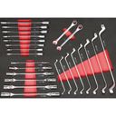 Wózek warsztatowy mobilny na narzędzia EXPERT, z zestawem narzędzi, 7 szuflad, niebieski