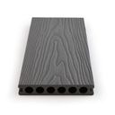 WPC-Terrassendielen, Hohlkammerprofil, 140 × 25 × 2850 mm, 4 Stk., grau