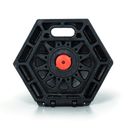 Zahradzovací stĺpik so samonavíjacím pásom, žltá/čierna