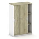 Zasúvacia skriňa MIRELLI, 800 x 400 x 1200 mm, biela/dub sonoma