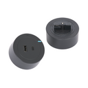 Zásuvka USB-A + USB-C pro zásuvkové lišty, černá