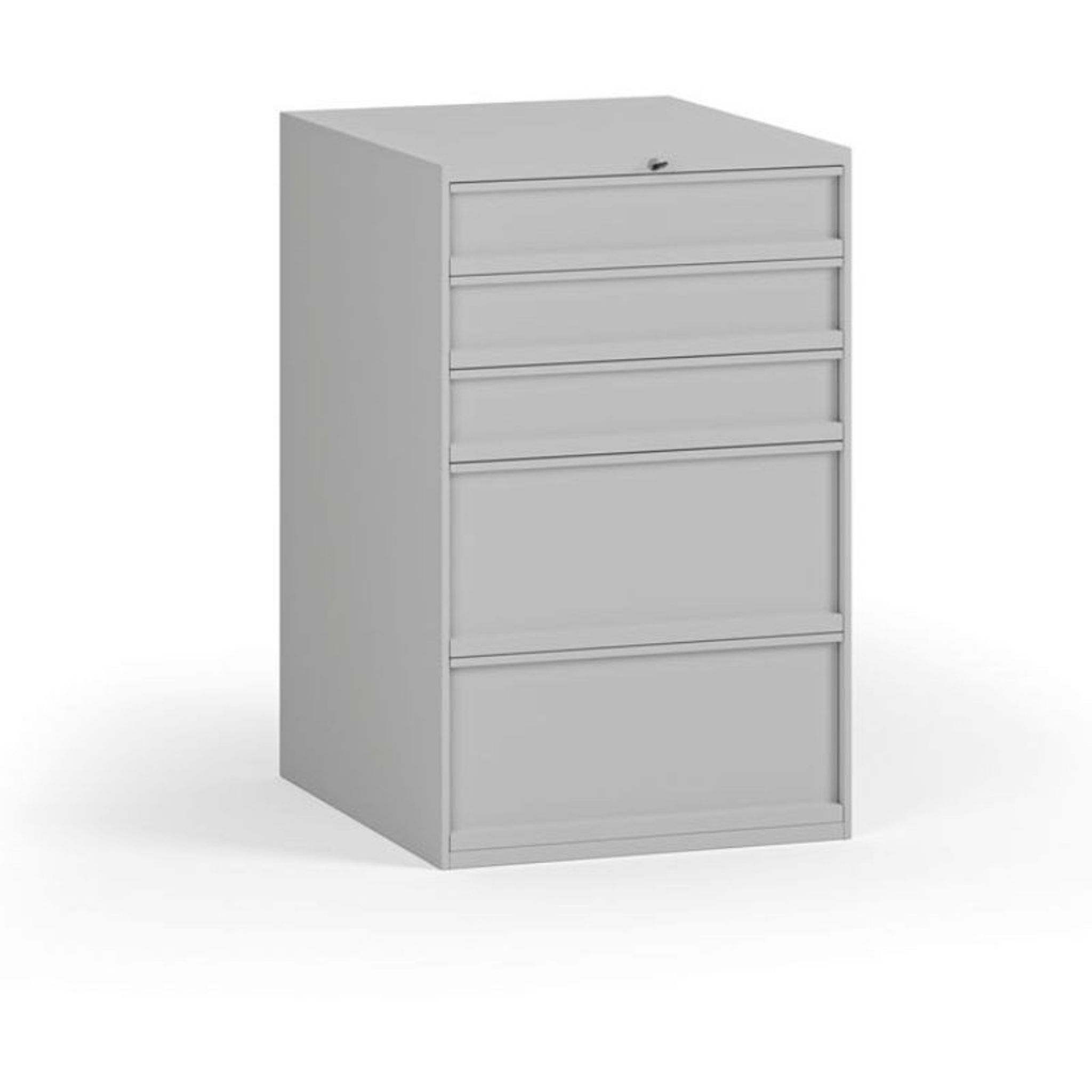 Zásuvkový dílenský box na nářadí k pracovnímu stolu, 5 zásuvek, 510 x 592 x 810 mm