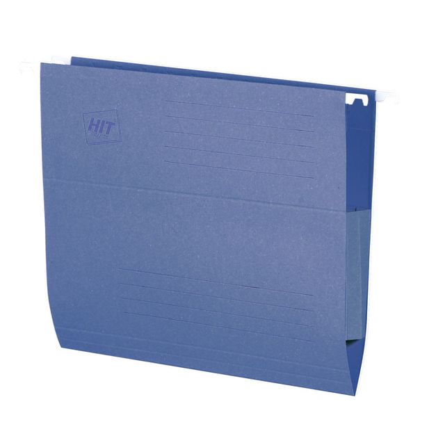 Závěsné desky s bočnicemi, modré, 50 ks