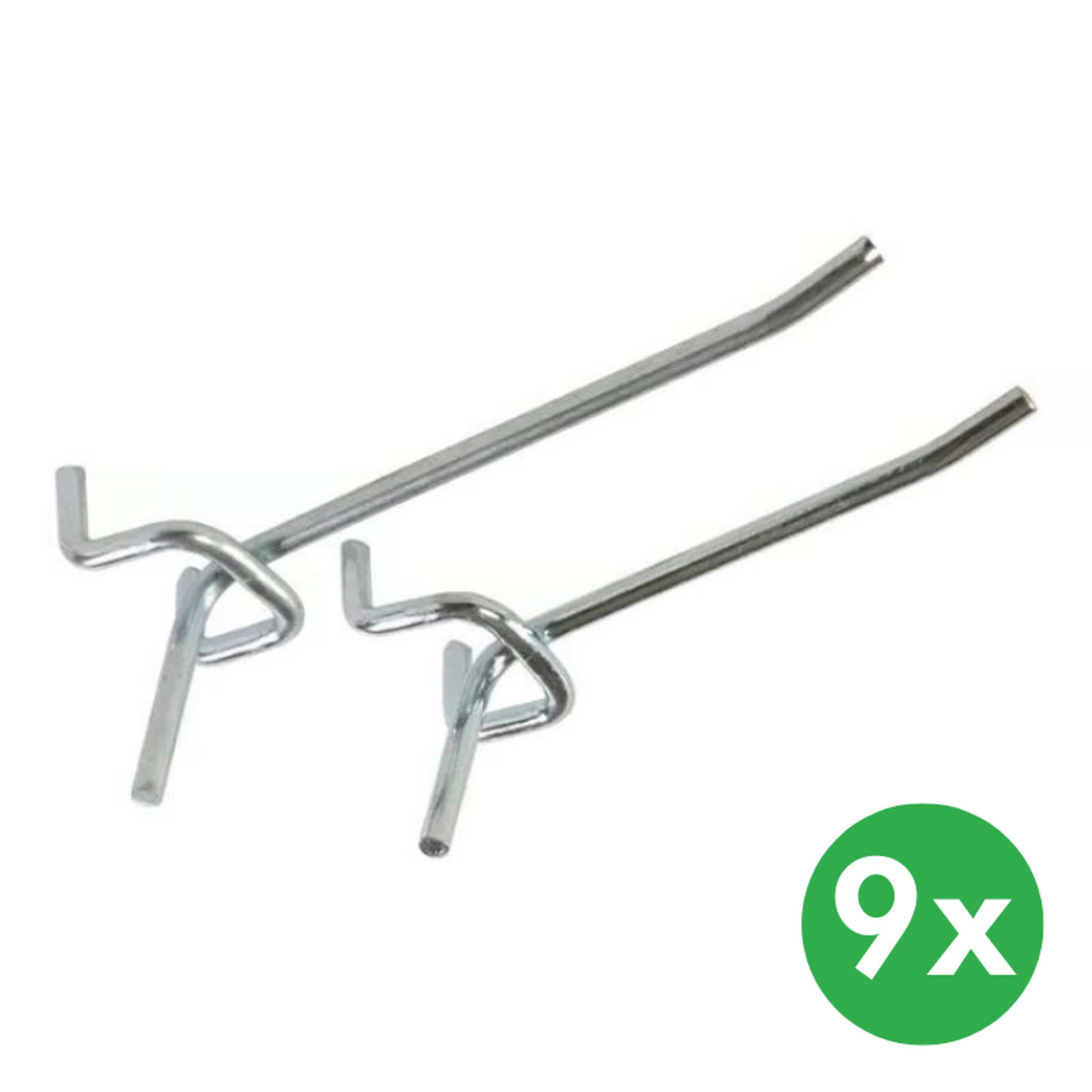 Závesné háčiky na náradie pre závesné panely a skrinky HOBBY I, 9 ks, dlhé