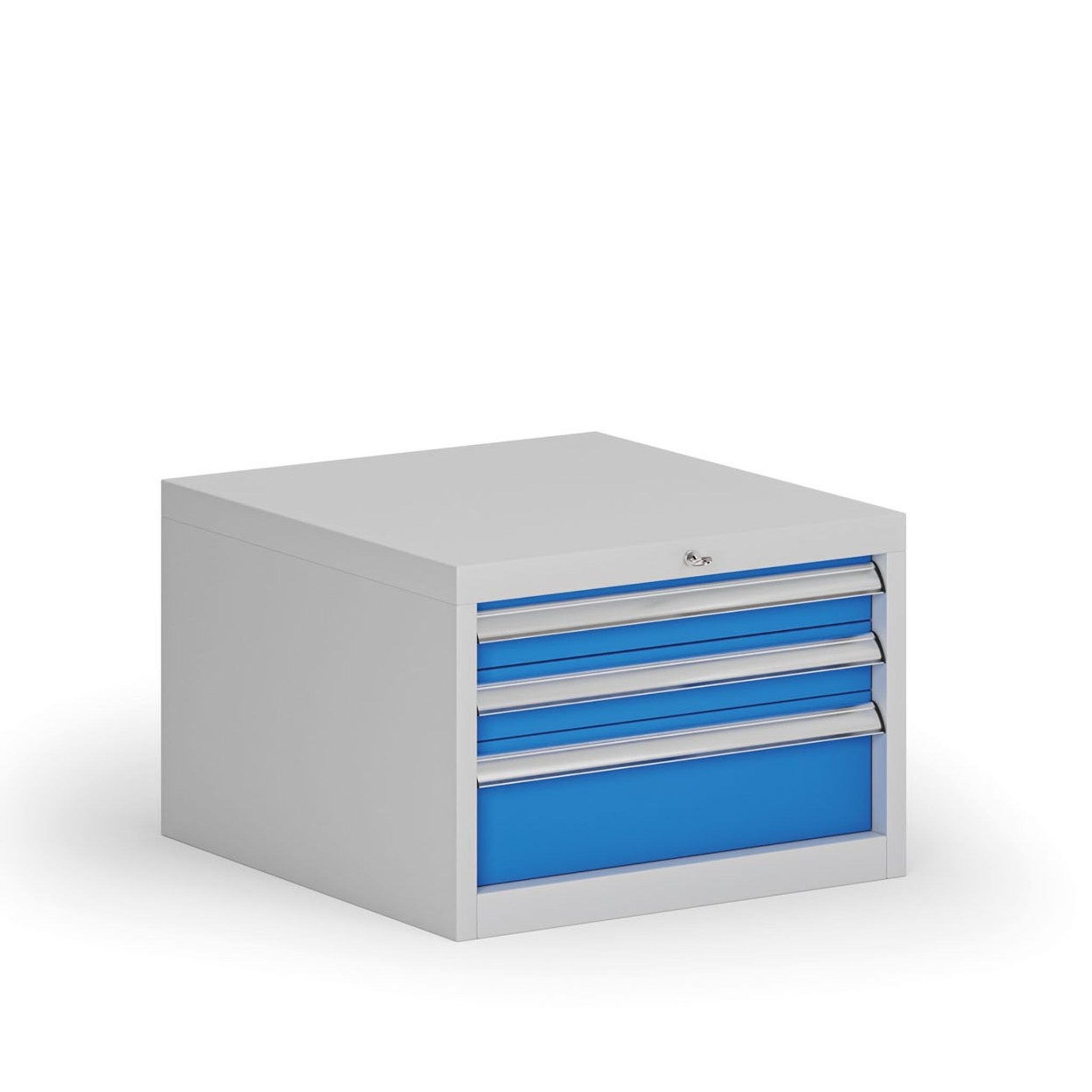 Závěsný dílenský box ke stolu G8, 3 zásuvky, 560 x 600 x 383 mm