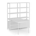 Zestaw biurowy HOME OFFICE z półkami, biały