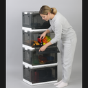 Zusammenklappbare Kunststoff-Regalbox M 20 l, 415×290×235 mm