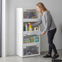 Zusammenklappbare Regal-Aufbewahrungsbox L 37 l, 459x320x250 mm, weiß Zusammenklappbare Regal-Aufbewahrungsbox L 37 l, 459x320x250 mm, weiß