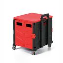 Zusammenklappbarer Einkaufswagen 30 l, Kapazität 30 kg, 4 Schwenkräder