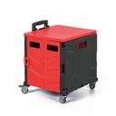 Zusammenklappbarer Einkaufswagen 30 l, Kapazität 30 kg, 4 Schwenkräder