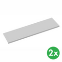 Zusatzregalböden, 1200 x 400 mm, grau, 2 Stk.