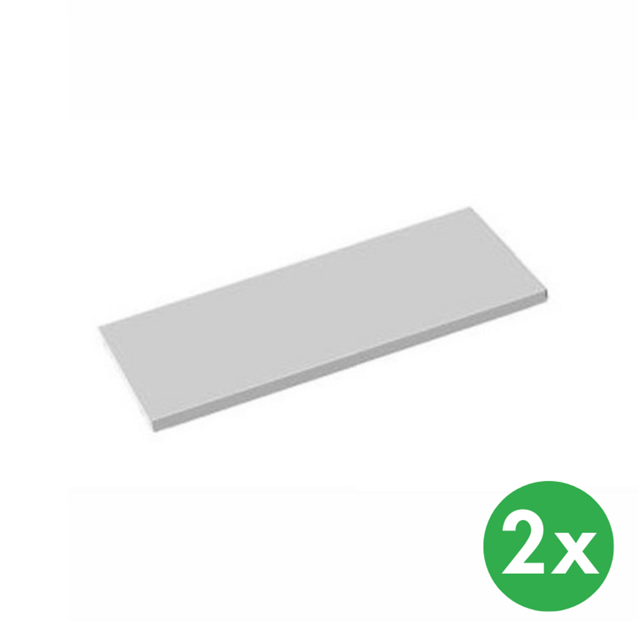 Zusatzregalböden, 920 x 400 mm, grau, 2 Stk.